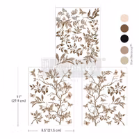 Re Design Décor Transfers®- Quiet Contemplation - A4 (3-pack)