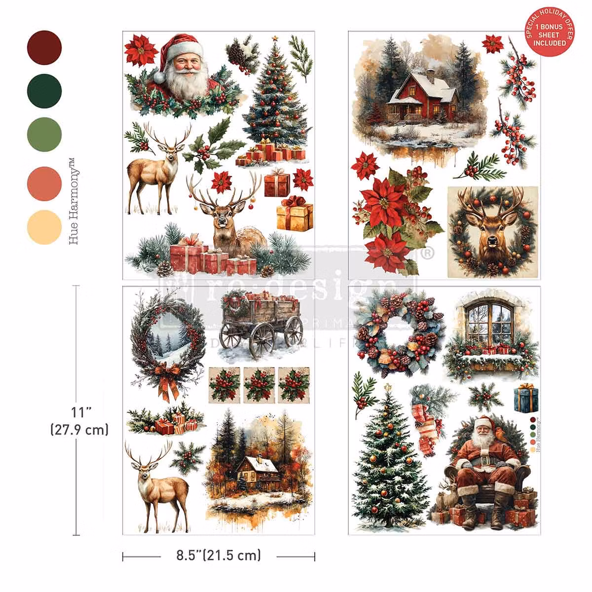 TRANSFERMOTIV - Re Design Décor Transfer - Yuletide Nostalgia