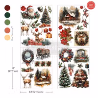 Re Design Décor Transfers®- Yuletide Nostalgia - A4 (4-pack)