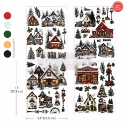 Re Design Décor Transfers®- Village of Wonder - A4 (4-pack)