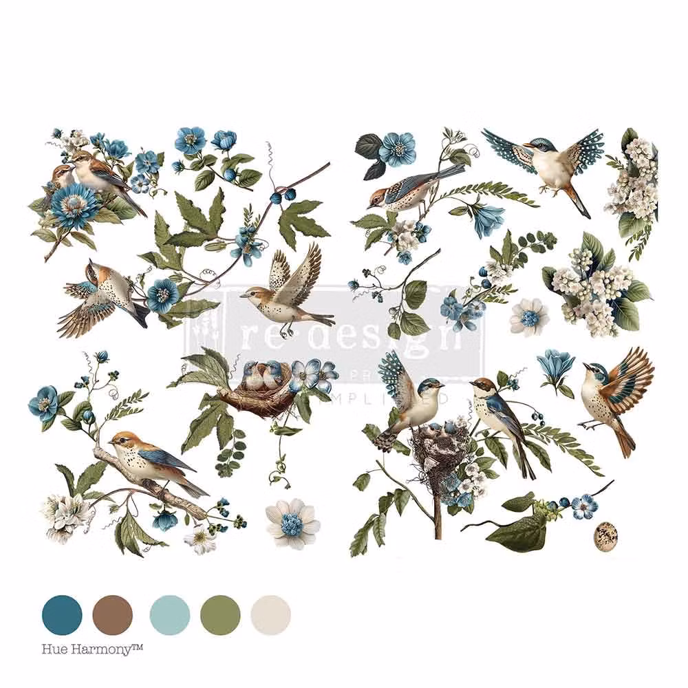 TRANSFERMOTIV - Re Design Décor Transfers -  Aviary Elegance