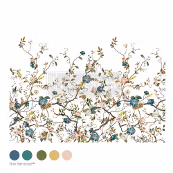 Re Design Décor Transfer Blue Wine - Mått: ca 61x89cm