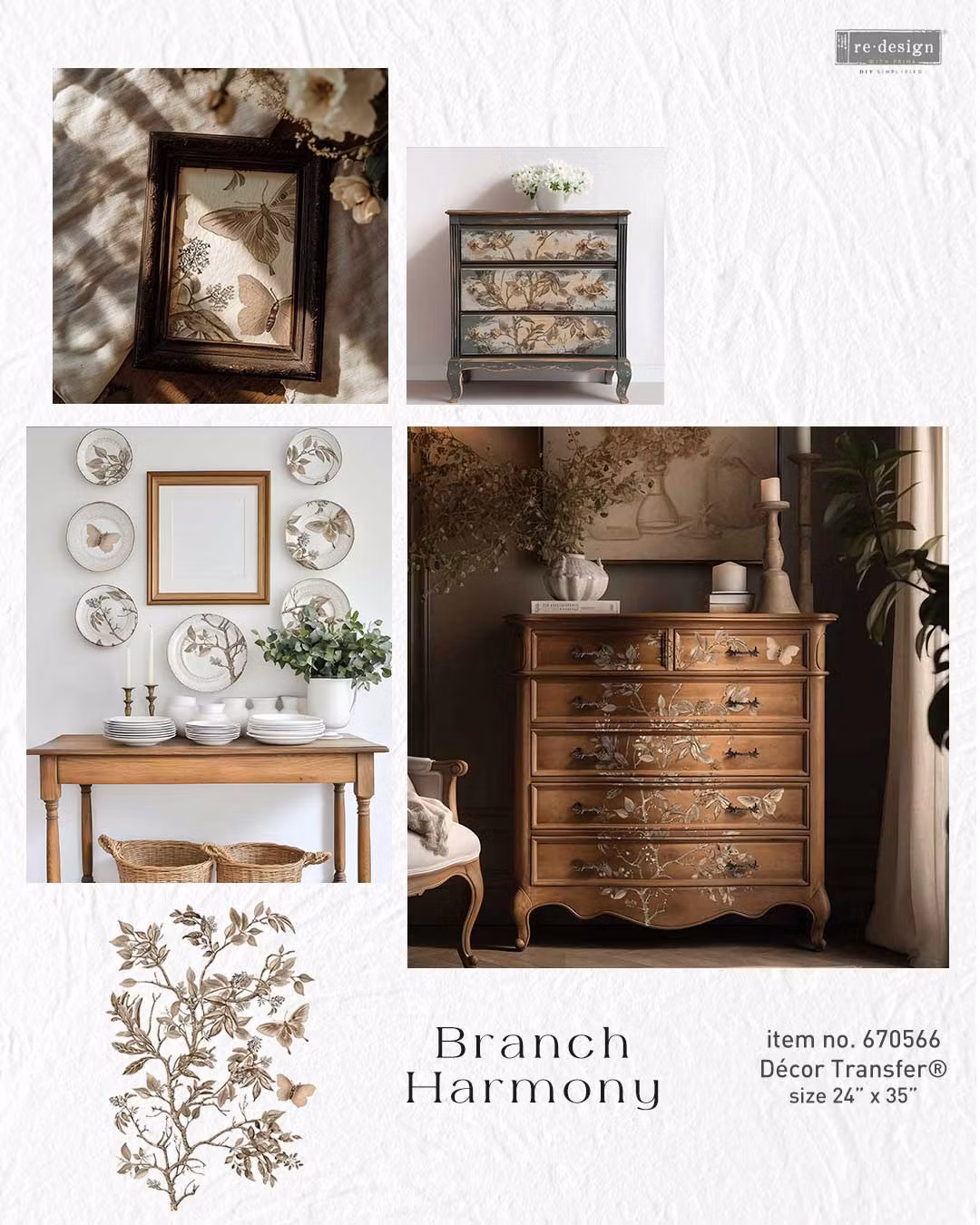 TRANSFERMOTIV - Re Design Décor Transfers - Branch Harmony