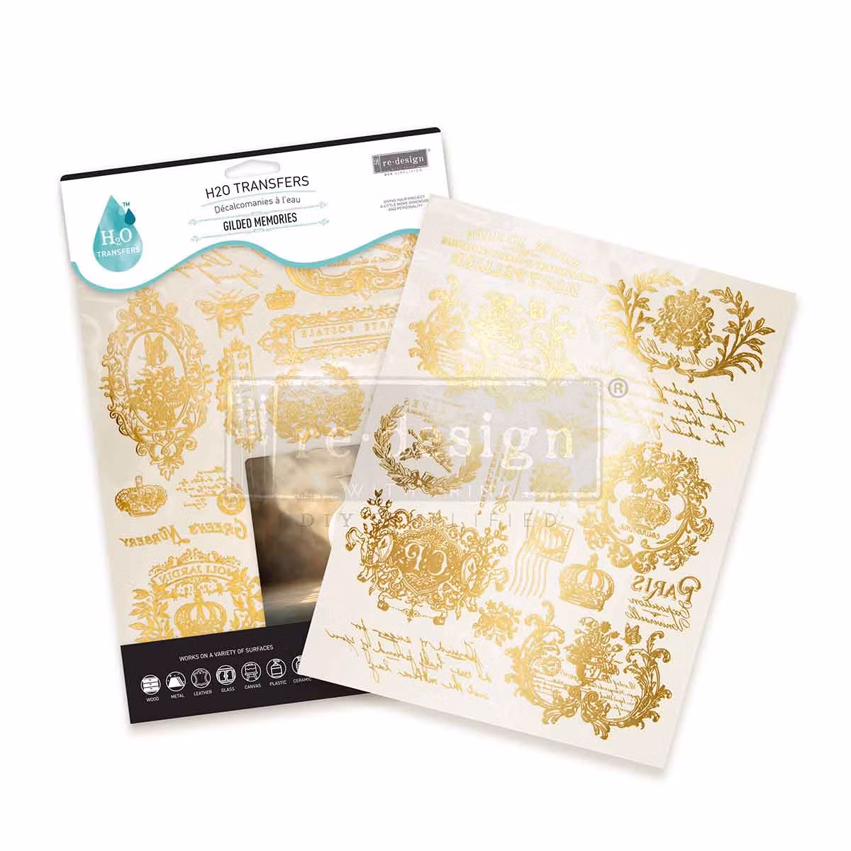 TRANSFERMOTIV - Re Design Décor H2O Transfer - Gilded memories