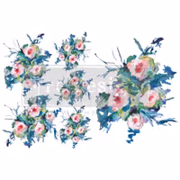 Re Design H2O Transfer - Expressive Blooms - A4 ark - 2-pack