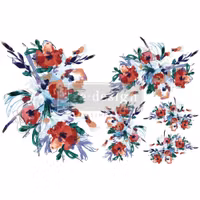 Re Design H2O Transfer - Radiant Blooms - A4 ark - 2-pack