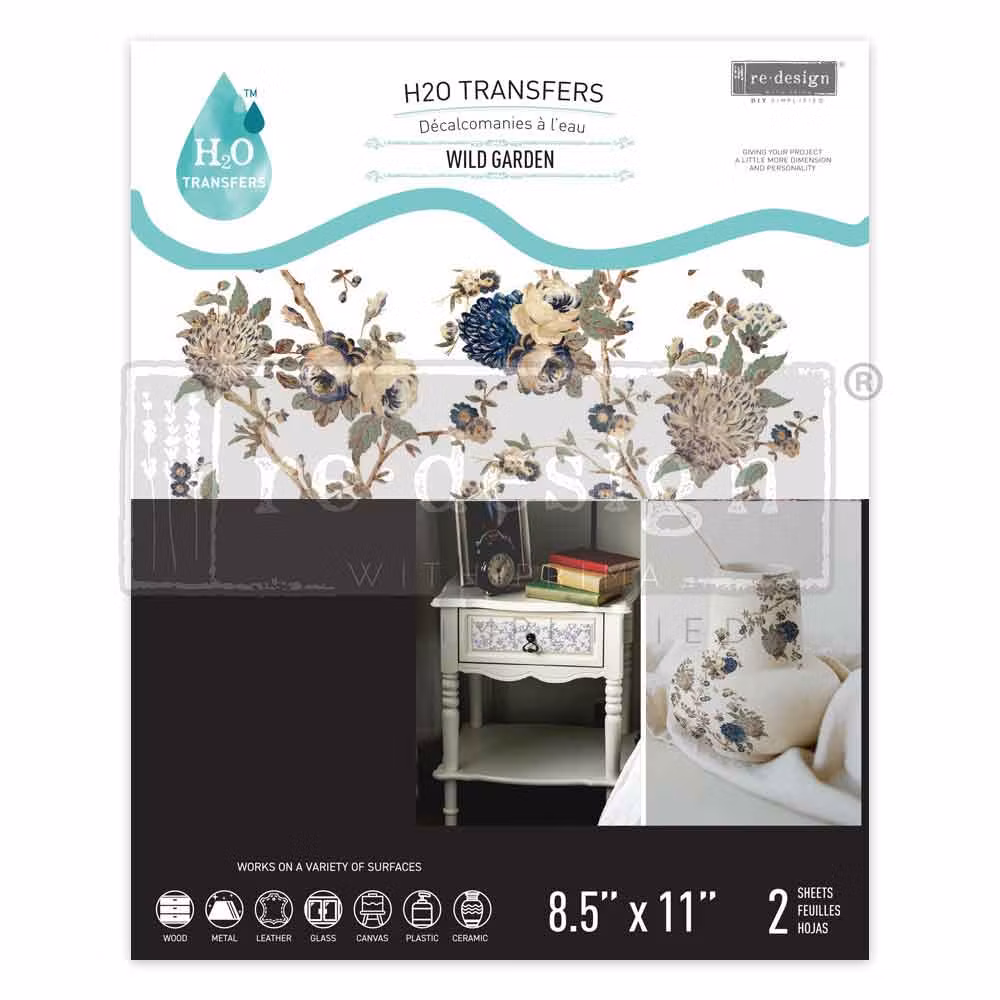 TRANSFERMOTIV - Re Design Décor H2O Transfer - Wild Garden