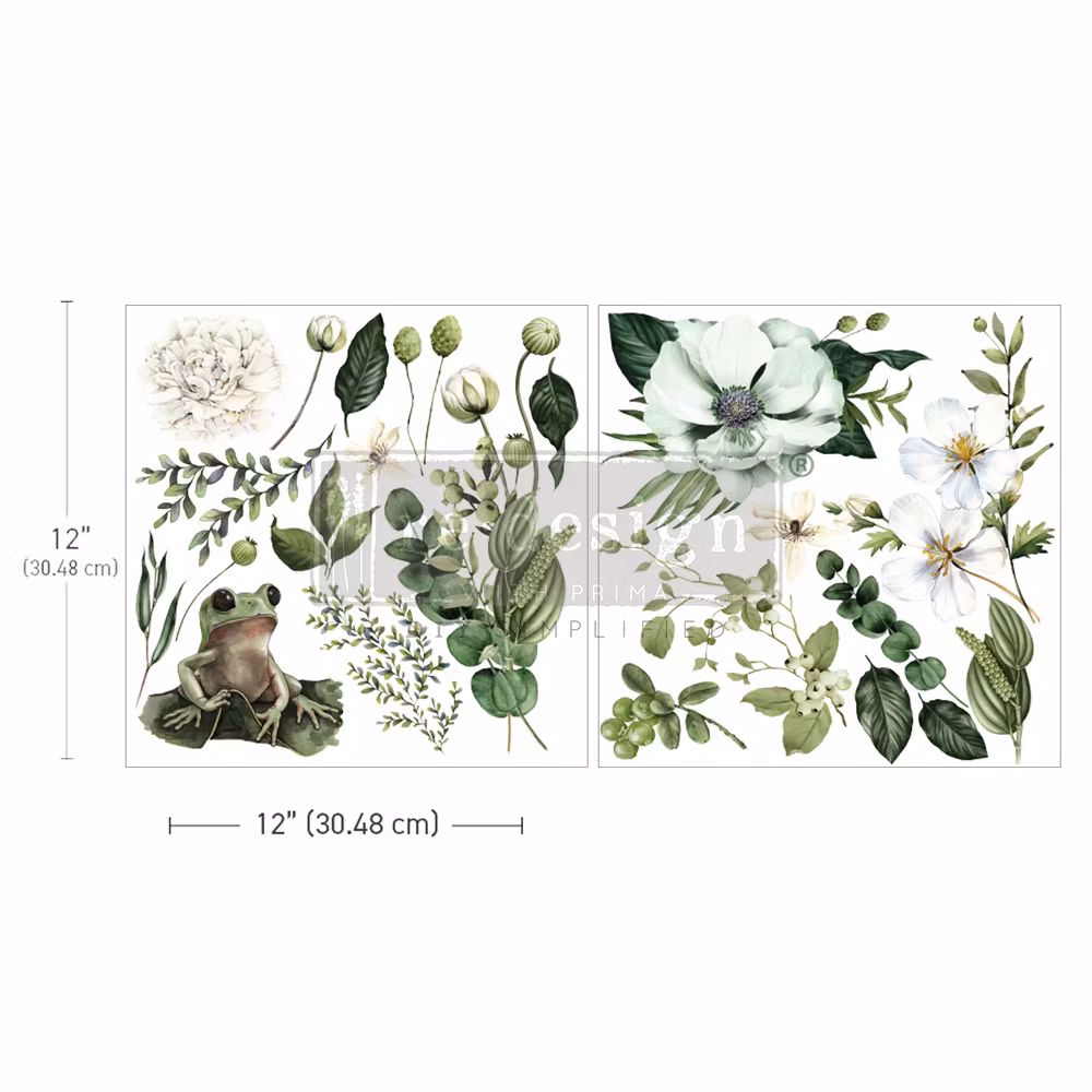 TRANSFERMOTIV - Re Design Décor Transfers - Froggy Meadow Greens