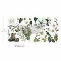 Re Design Décor MAXI Transfers®- Froggy Meadow Greens - ca 30x30cm (2-pack)