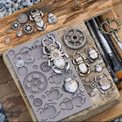 Finnabair - Imaginarum Mould - Silikonform - Steampunk Beetles