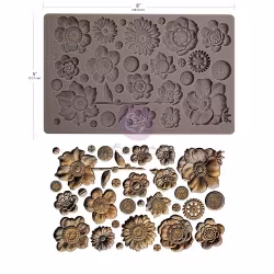 Finnabair - Imaginarum Mould - Silikonform - Rusty Flowers
