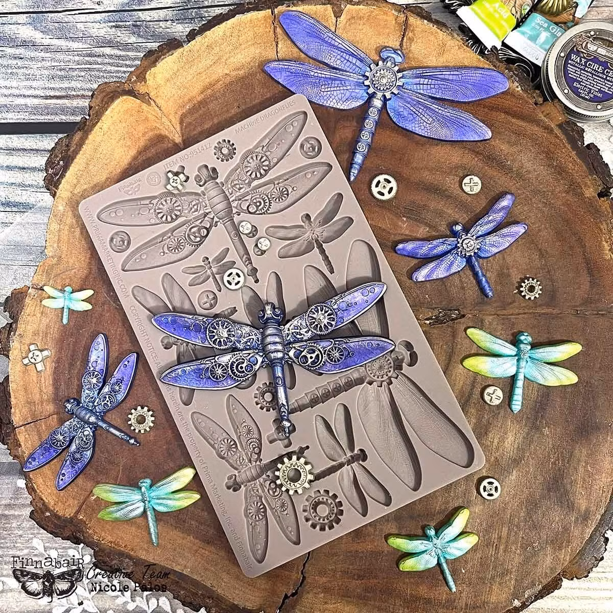 Finnabair - Imaginarum Mould - Silikonform - Machine Dragonflies