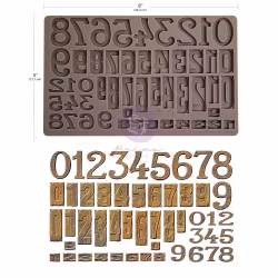 Finnabair - Imaginarum Mould - Silikonform - Letterpress