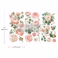 Re Design Décor Transfers® - Blushing Blooms - LITEN ca 30x46cm