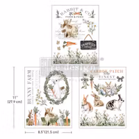 Re Design Décor Transfers®- Blossom Bunnies - A4 (3-pack)