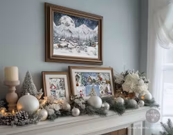 Re Design - A3 Decoupage Fiber Paper -  Snowfall Splendor 3-Pack á 30x42cm