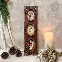 Re Design - A3 Decoupage Fiber Paper - Santaland Sparkle 3-Pack á 30x42cm