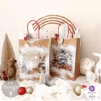Re Design - A3 Decoupage Fiber Paper - Bunny Wonderland 3-Pack á 30x42cm