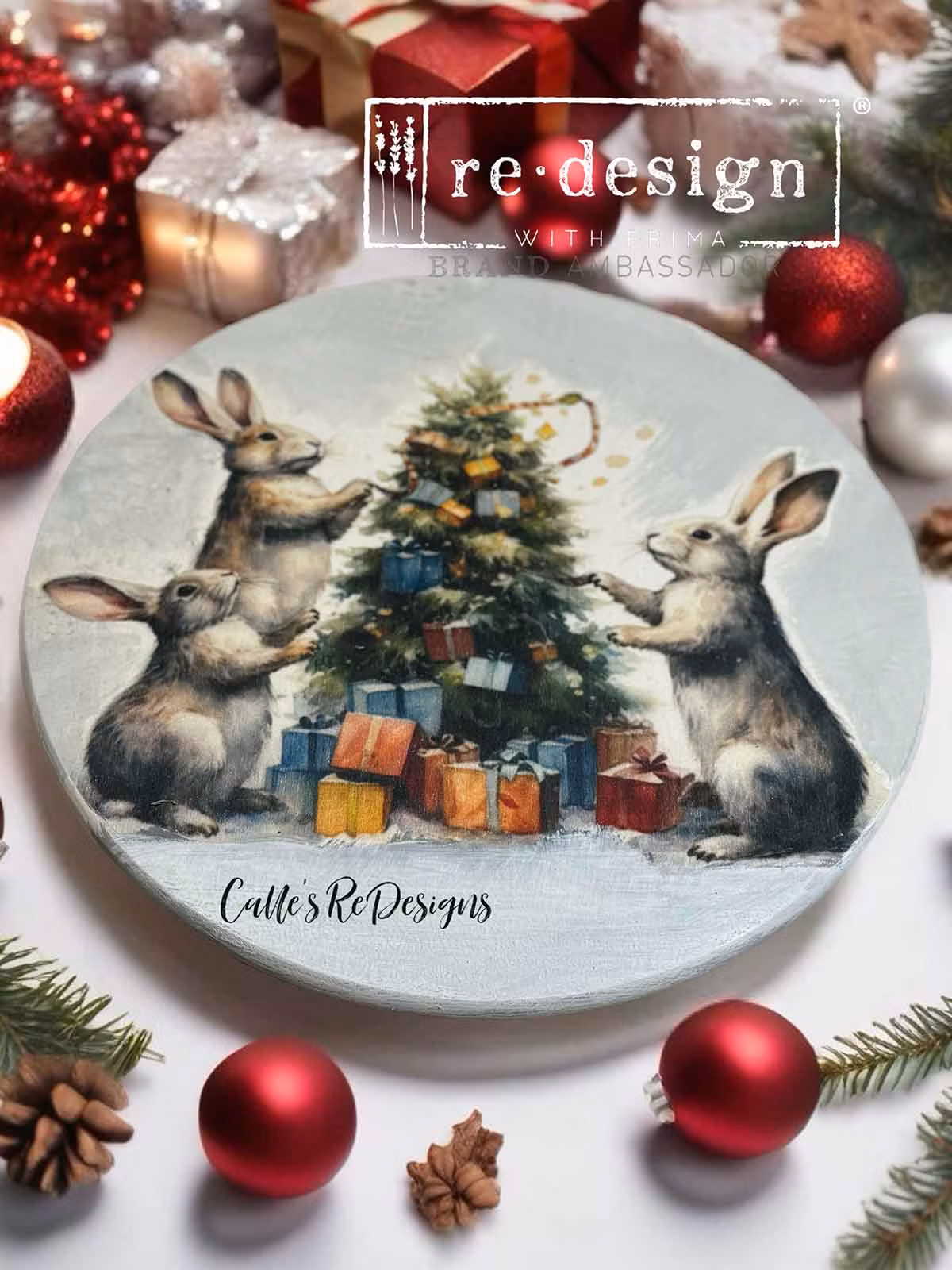 DECOUPAGE - Re Design - A3 Decoupagepapper - Bunny Wonderland