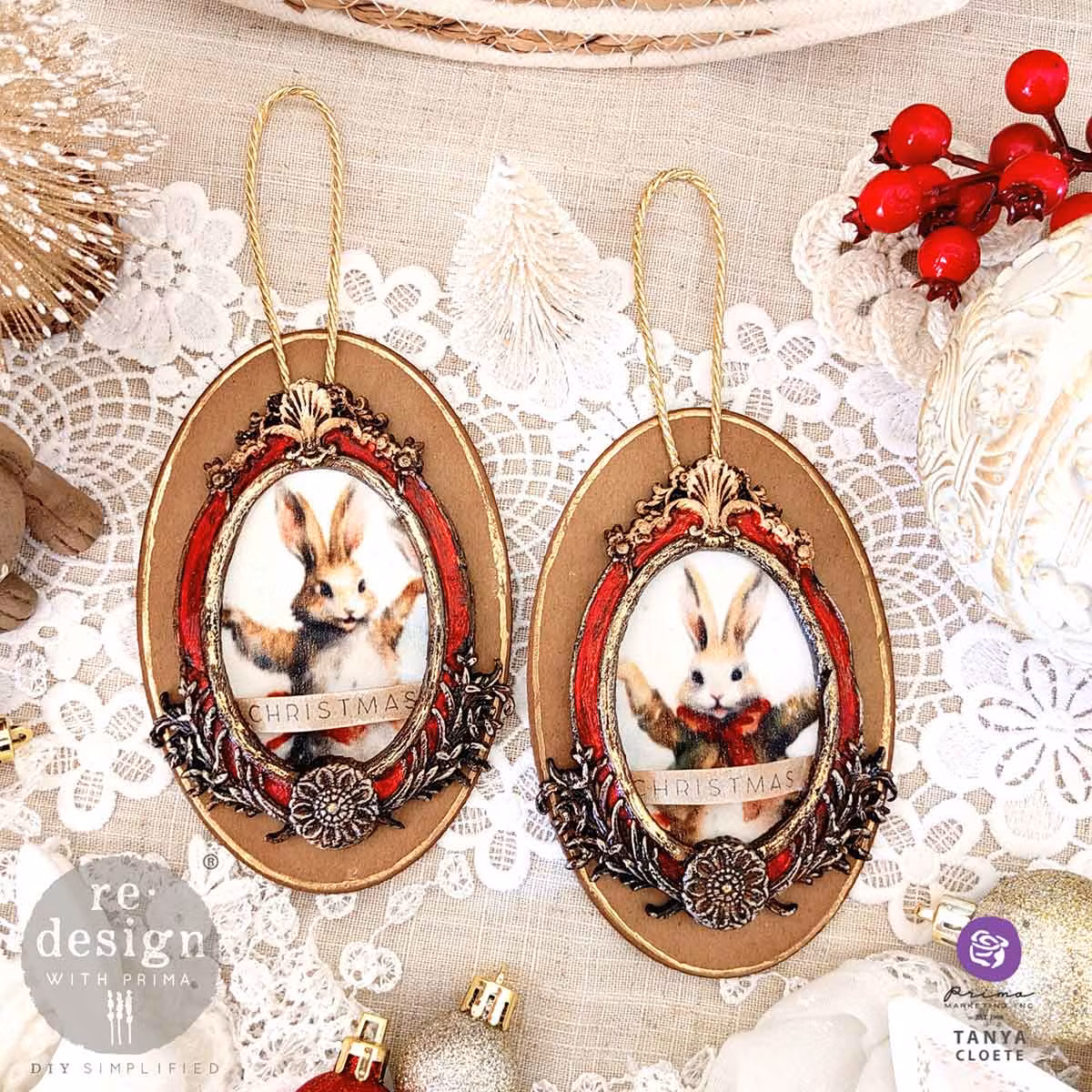 DECOUPAGE - Re Design - A3 Decoupagepapper - Bunny Wonderland
