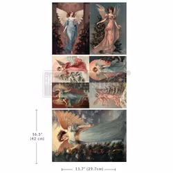 Re Design - A3 Decoupage Fiber Paper - Winter of Wings 3-Pack á 30x42cm