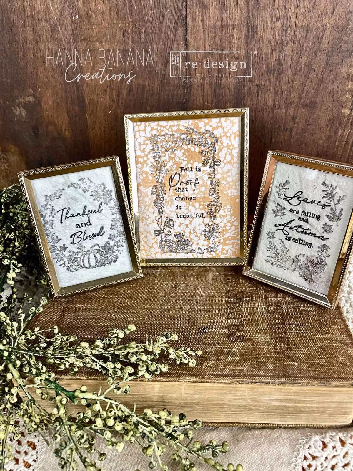 STÄMPEL - Re Design Clear Stamp - Fall Sweet Fall - Dekorstämpel A4 (ca 21x28cm)