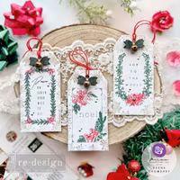 Re Design Dekorstämpel  - Santa’s Helper Tags - A4 (ca 21x28cm)