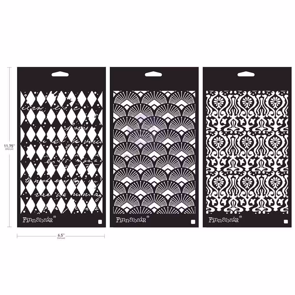 SCHABLONER - Finnabair Décor Stencil - Decadent Walls