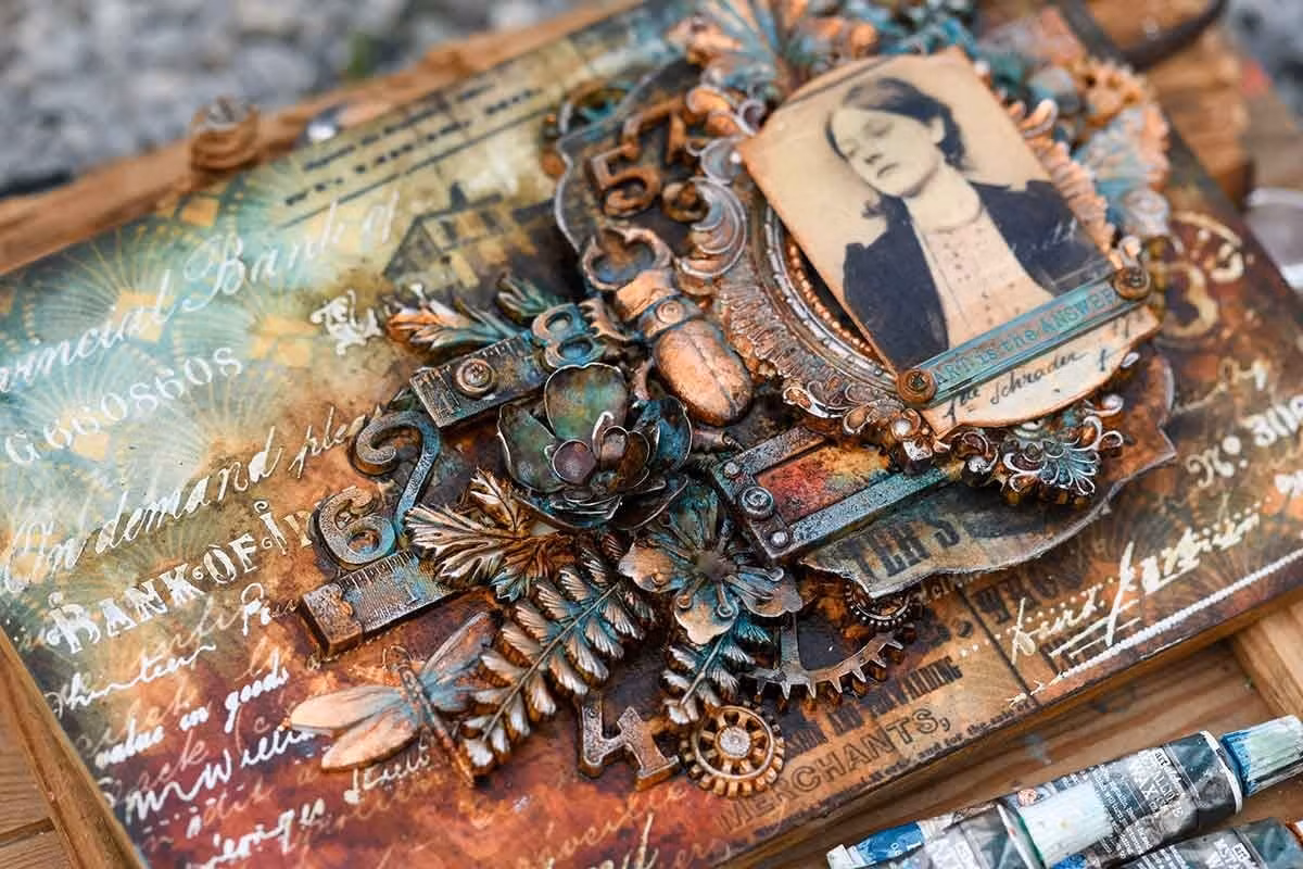 SCHABLONER - Finnabair Décor Stencil - Old Pages