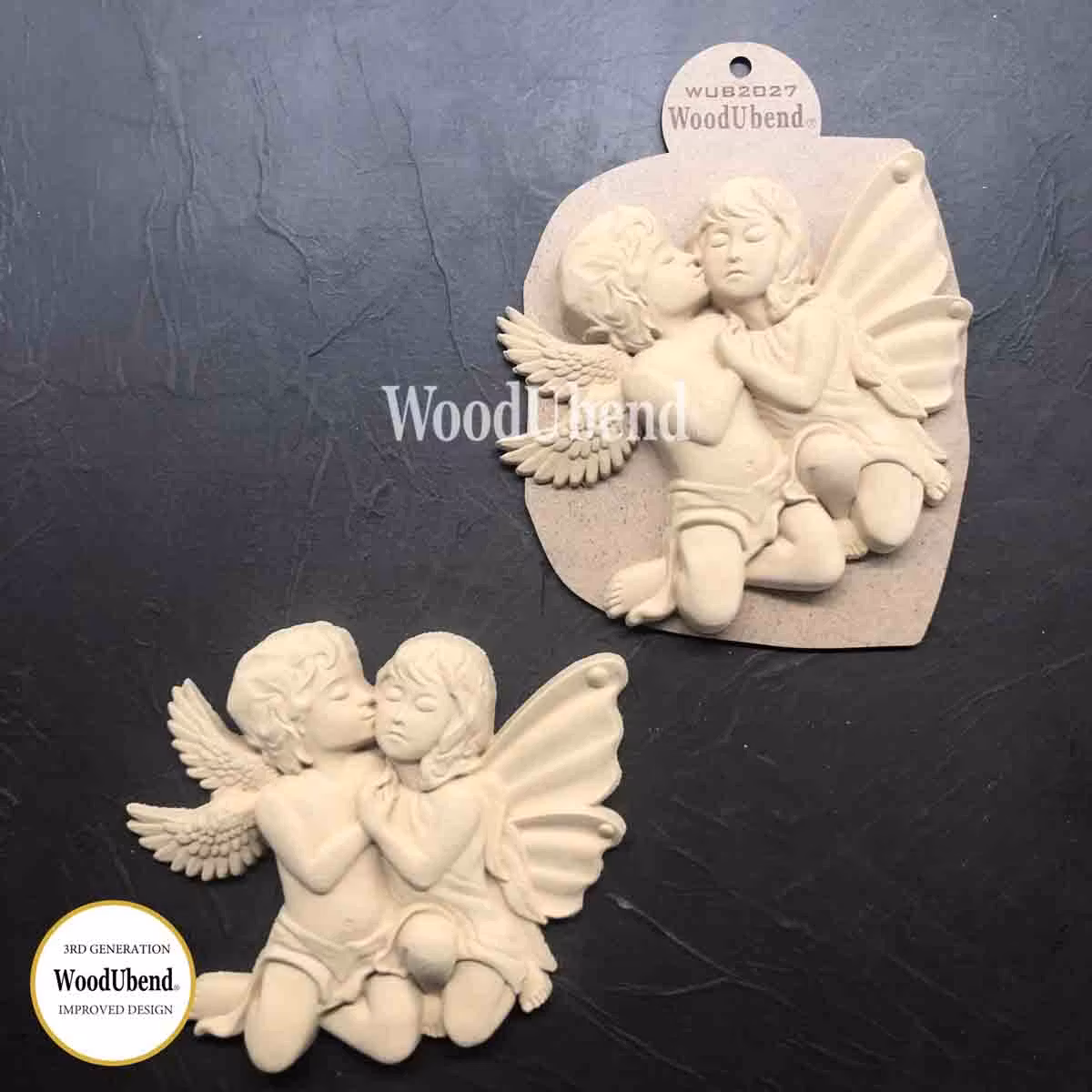 WoodUbend® WUB2027 - L Angels 16x19cm  (2-pack)