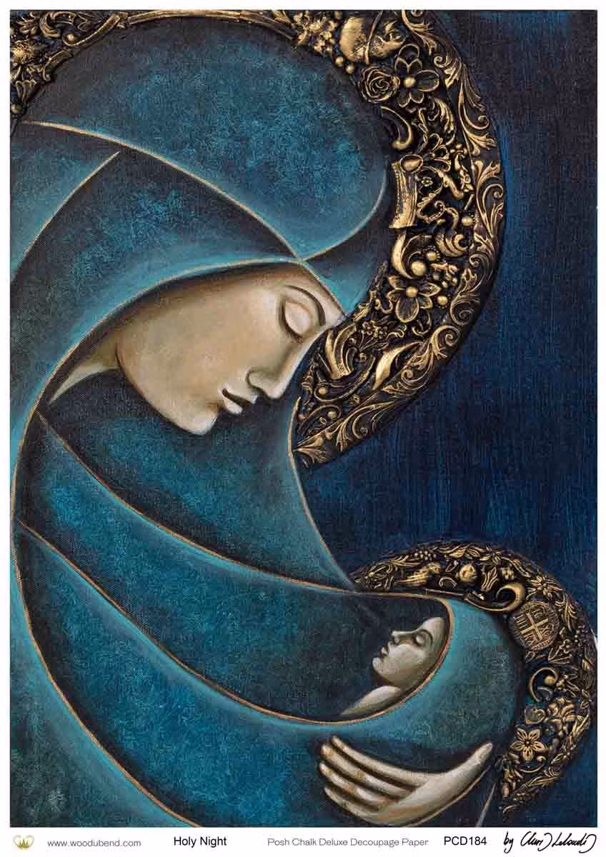 DECOUPAGE - Posh Chalk - A3 Decoupagepapper - Holy Night