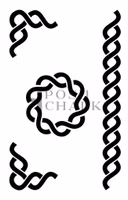 Posh Chalk® Schablon - Celtic Elements - Ca19x30cm