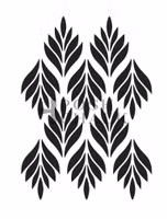 Posh Chalk® Schablon - Leaf Line 35x40cm