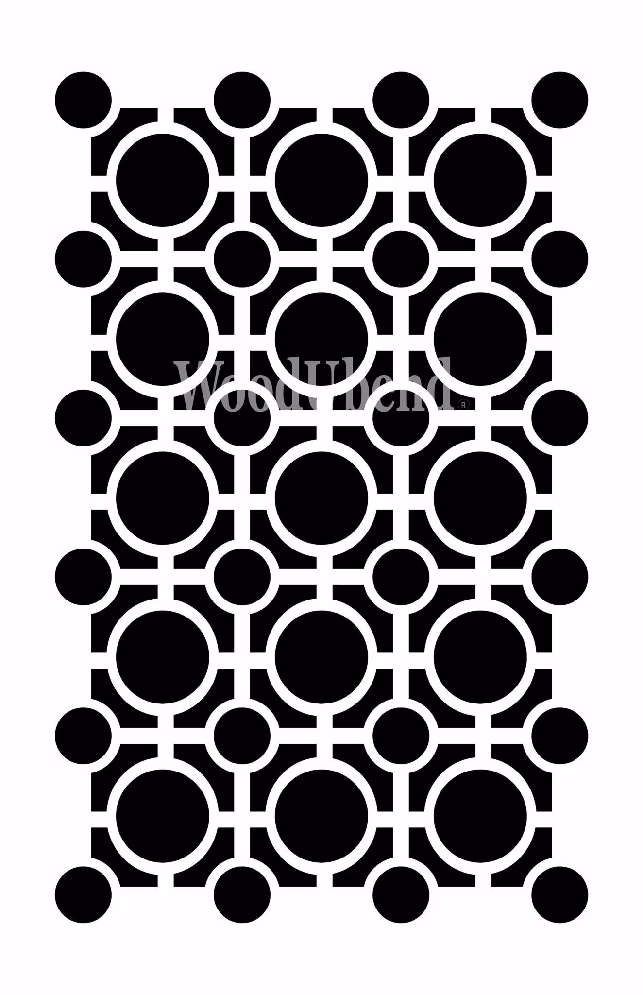 Posh Chalk® Schablon - Stained Glass - Small 19x30cm