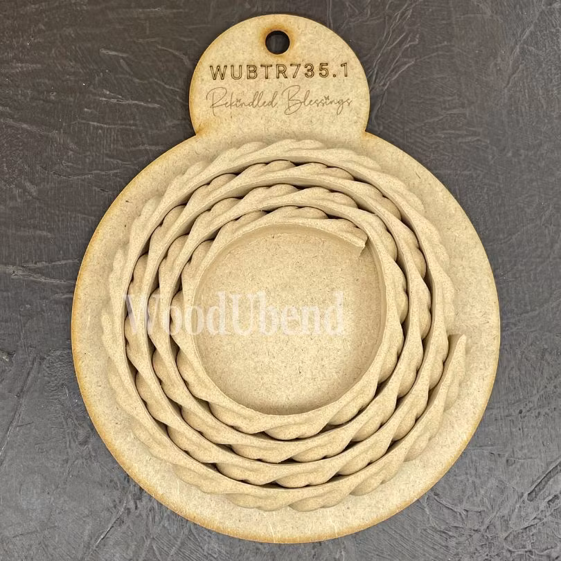 WoodUbend® Roll of Trim TR735.1 - Set med 2st á 100x1cm