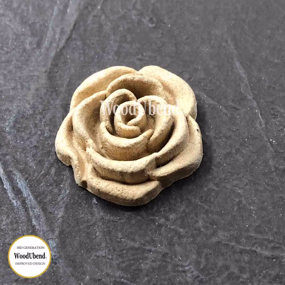 WoodUbend® Swirl Rose 2.7x2.7cm WUB344 (5-pack)