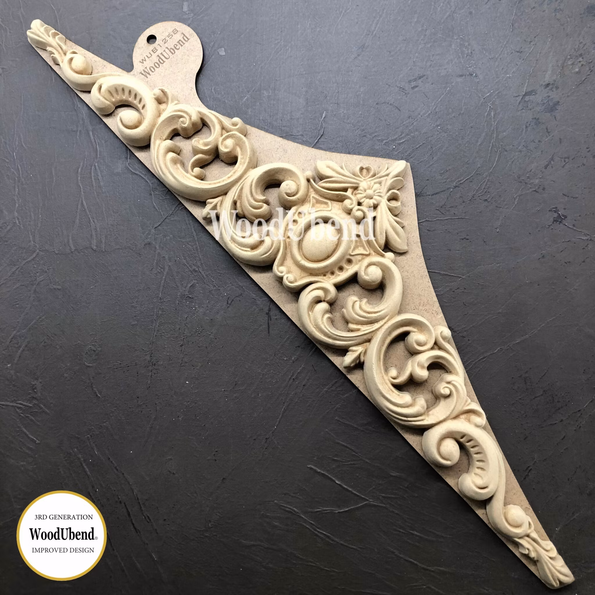 WoodUbend® WUB1258 - XXL Pediment 61.5x15cm (1-pack)