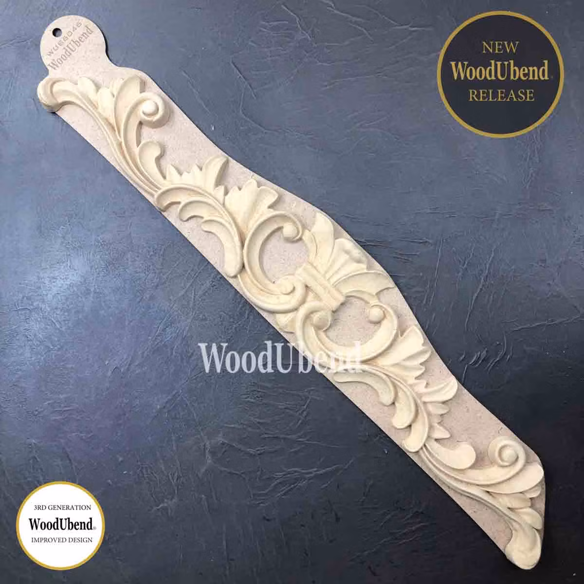 WoodUbend® WUB6046 - XXL Pediment 61x10.45cm (1-pack)