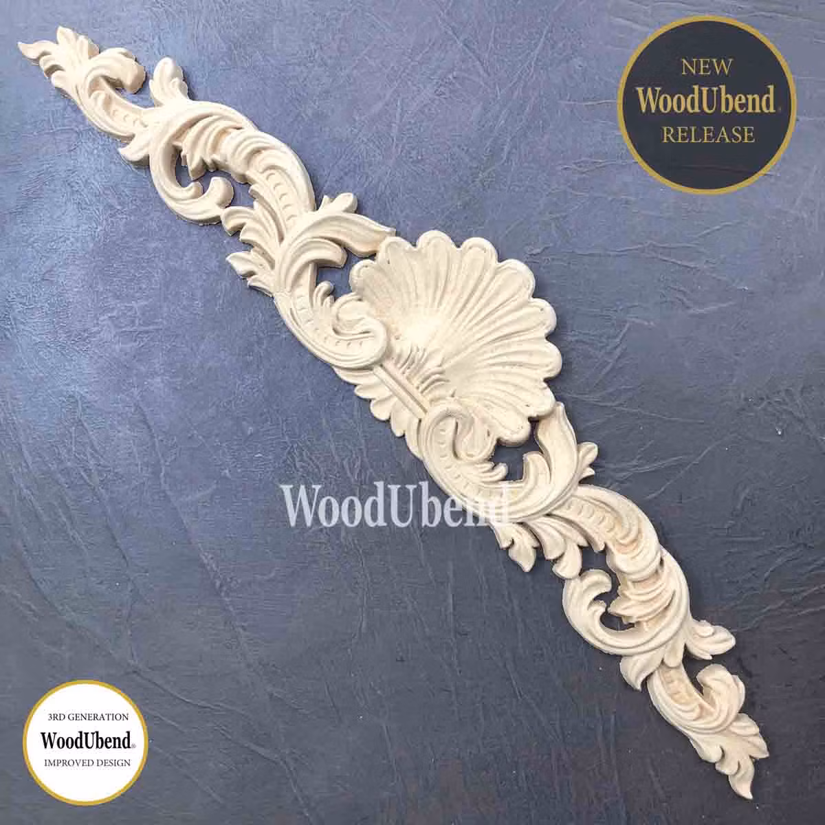 WoodUbend® WUB1372 - XL Pediment 47.5x10 (2-pack)