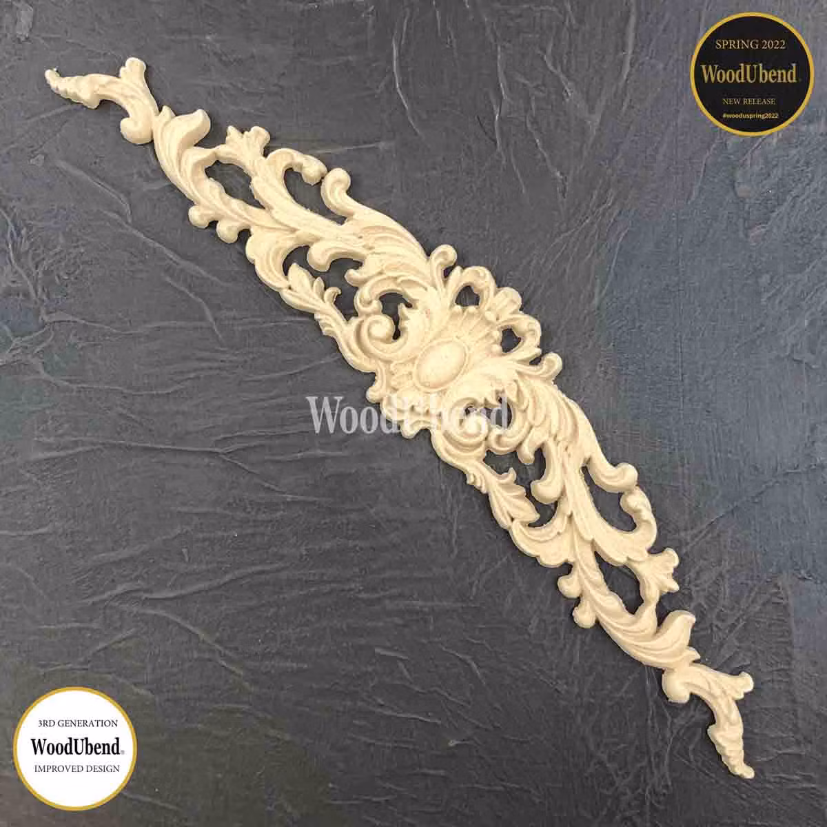 WoodUbend® WUB6107 - Pediments - 29x5.5cm (2-pack)