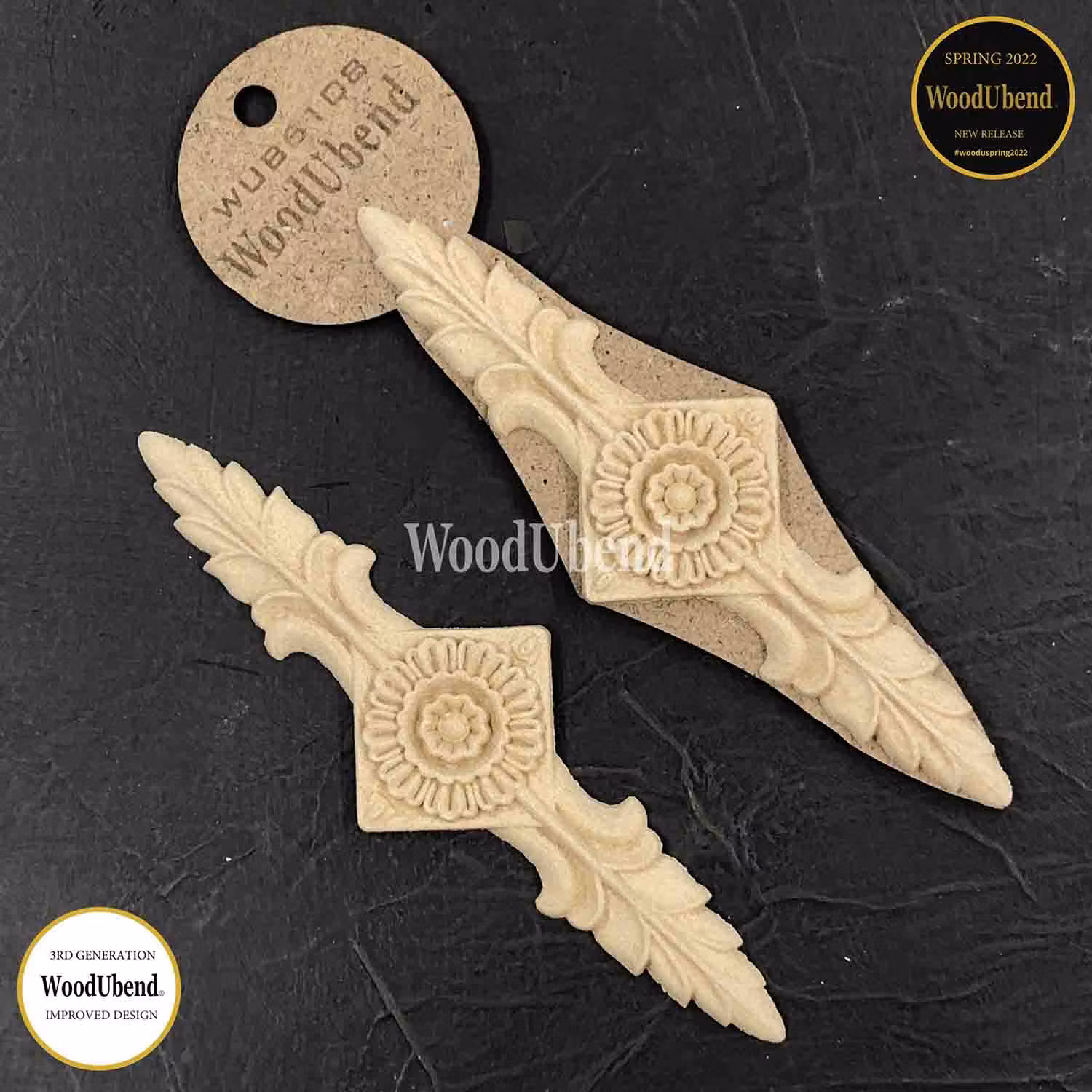 WoodUbend® Floral Centrepiece 17×5.5cm - WUB6108 (2-pack)