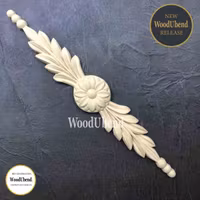 WoodUbend® WUB6021 - Floral Pediments 26.5x4.5cm (2-pack)