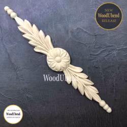 WoodUbend® WUB6021 - Floral Pediments 26.5x4.5cm (2-pack)
