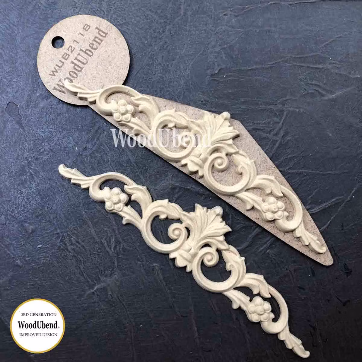 WoodUbend® WUB2118 - Pediments 19.5x5cm (2-pack)