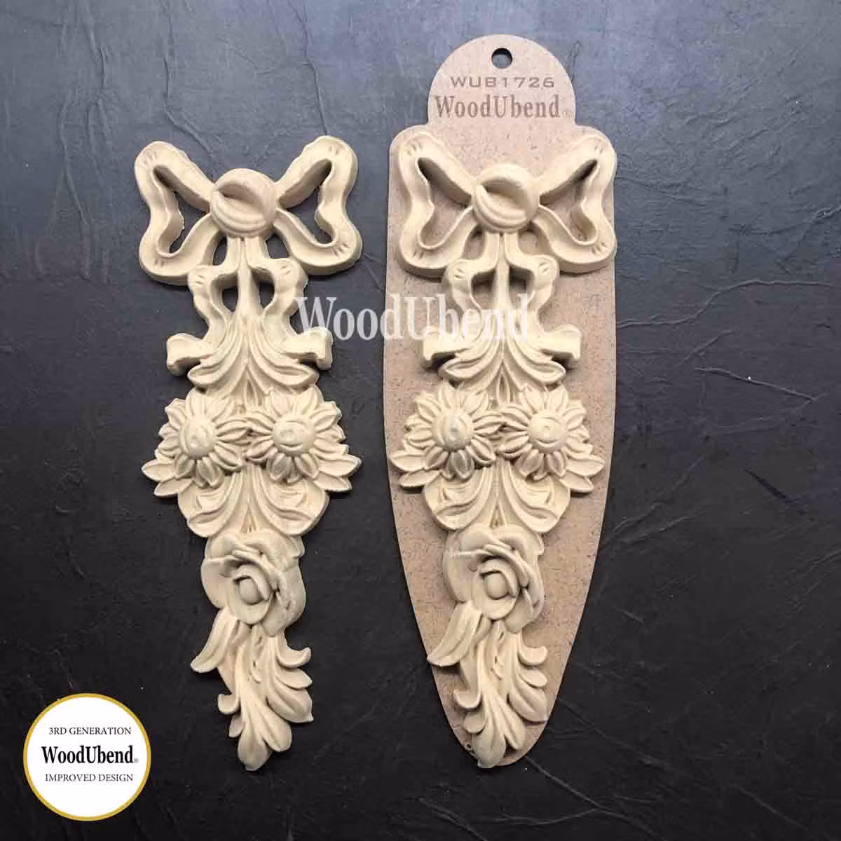 WoodUbend® Flower Garlands 26x9cm - WUB1726 (2-pack)