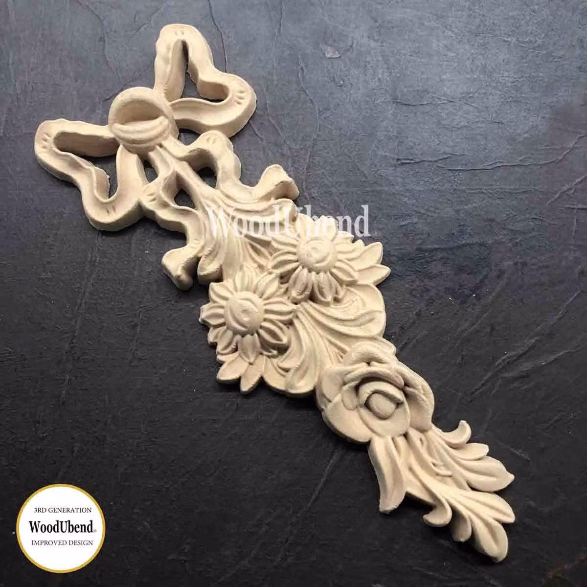 WoodUbend® Flower Garlands 26x9cm - WUB1726 (2-pack)