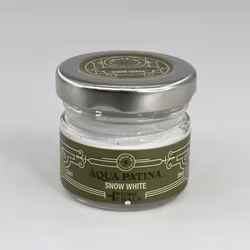 Posh Chalk® AQUA Patina - Metallisk förgyllningspasta 30ml - SNOW WHITE