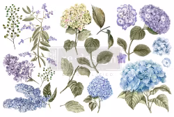 Re Design Décor Transfers® - Mystic Hydrangea - LITEN ca 30x46cm