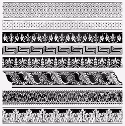IOD Dekorstämpel - Medium Trims - 30x30cm