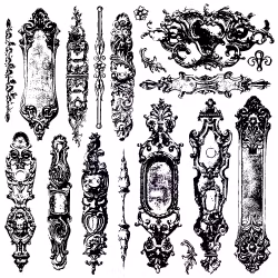 IOD Dekorstämpel - Hardware II -  30x30cm